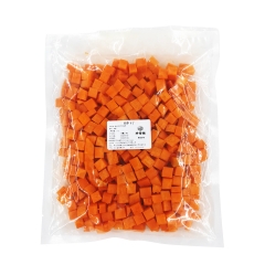 胡萝卜丁（去皮，切丁，1.2*1.2*1.2 cm）