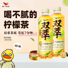 统一双萃柠檬茶500ml